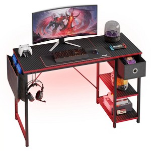 Bestier 47 Inch LED Computer Desk with Storage Drawer - 1 of 4