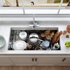 CASAINC 32" Undermount Single Bowl Stainless Steel Workstation Kitchen Sink with Included Sliding-Accessories - 4 of 4