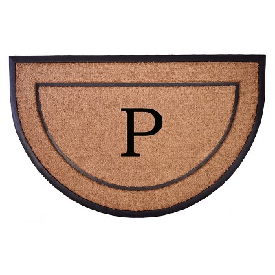 Calloway Mills 106573048P The General Monogram Doormat 30 In. x 48 In. Letter P