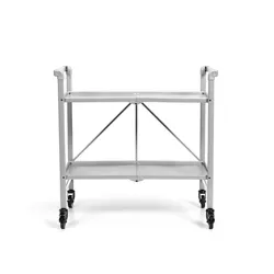 COSCO Outdoor Living™ INTELLIFIT Outdoor Or Indoor Folding Serving Cart with 2 Slatted Shelves