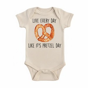 Pretzel Newborn Baby Onesie® Bodysuit GS1 - 1 of 4