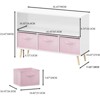 ALEXOUN Kids Bookshelf with 3 Collapsible Fabric Drawers - Practical, Simple Design,Easy to Convert Shelves for Bedroom,Nursery,Playroom - 3 of 4