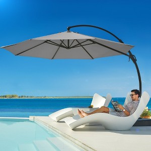 Lausaint Home 11' Deluxe Cantilever Umbrella - 1 of 4
