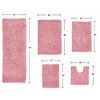 Fantasia Bath Rug Collection Cotton Shaggy Pattern Tufted Set of 5 Bath Rug Set - Home Weavers - 2 of 3