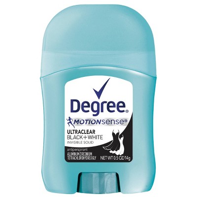 Degree Ultraclear Black + White Pure Clean Antiperspirant & Deodorant Stick - Trial Size - 0.5oz