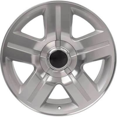 OE Wheels CV84 20 Inch Rim Fits Tahoe Style 6x139.7 20x8.5 Gloss Silver Machined - Hollander 5291 (1)