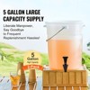 VEVOR Beverage Dispenser, 5 Gallon Drink Dispensers for Parties, Plastic Juice Dispenser with Spigot and Lid - 3 of 4
