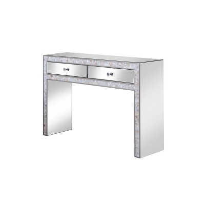 silver mirrored dressing table