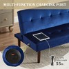 NicBex Couches for Living Room Foldable Sofa Bed Convertible Folding Couch with Adjustable Backrest and Charging Port for Apartment - 3 of 4