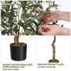 Artificial Olive Tree 4ft/5ft/6ft/ 7ft Tall Faux Potted Olive Silk Plant, Fake Olive Branches and Fruits Artificial Tree - 2 of 4