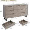 Drawer Dresser with Adjustable Legs - Waterproof MDF Top, Rustic Modern Design, Anti-Tip Safety & Easy Assembly - 2 of 4