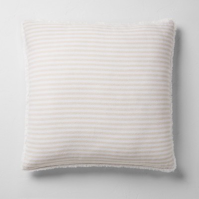 King Euro Heavyweight Linen Blend Throw Pillow White - Casaluna™