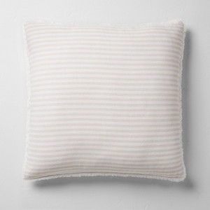 Euro 26''x26'' Heavyweight Linen Blend Stripe Throw Pillow - Casaluna™ - 1 of 4