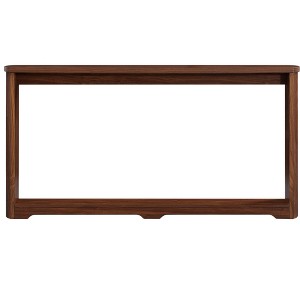 Resenkos Corrugated Storage Table, Narrow Sofa Console, Entranceway & Corridor, 70.1"L x 8.7"W x 35.5"H, Space-Saving Solution, MDF, - 1 of 4