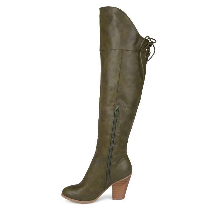 Journee Collection Womens Spritz-p Stacked Heel Over The Knee Boots, 3 of 11