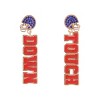 Hallmark Touch Down Football Earrings - 2 of 4