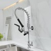 BWE Commercial Restaurant Pull Down Single Handle Deck Mount Pre-Rinse Spray Kitchen Faucet - 3 of 4