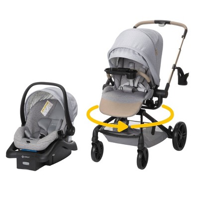 Safety 1st Turn Go Rotating Travel System French Gray Target