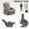 NicBex Faux Leather Lift Recliner Chair for Elderly,Massage Chairs with 8-Point Massage and Lumbar Heating,Reclining Chairs for Living Room - 3 of 4