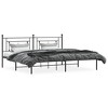 vidaXL Metal Bed Frame with Headboard Black 76 in.x79.9 in. King - image 3 of 4