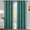Egyptian Linens Galleria Room-Darkening Thermal Curtain Panels Tonal Stripe (Single) - 4 of 4