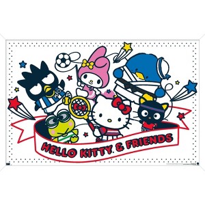 Trends International Hello Kitty and Friends: 21 Sports - Group Framed Wall Poster Prints - 1 of 4