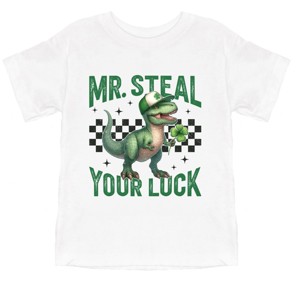 The Juniper Shop Mr. Steal Your Luck Dinosaur Toddler Short Sleeve Tee - 1 of 4