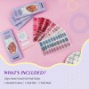 Saviland Women's 22pcs Semi-Cured Gel Nail Strips Kit - Glossy & Long-Lasting with Tools.(Misty Cyan Series) - 4 of 4