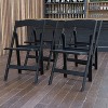 Emma and Oliver Set of 4 800 lb Weight Capacity Indoor/Outdoor Resin Folding Chairs - 2 of 4
