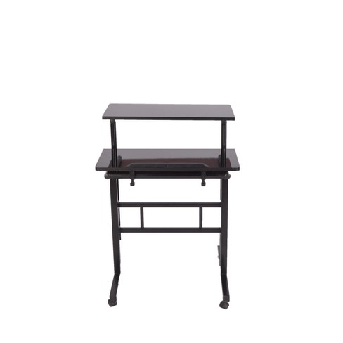 2 Tier Moble Standing Desk Black Mind Reader Target