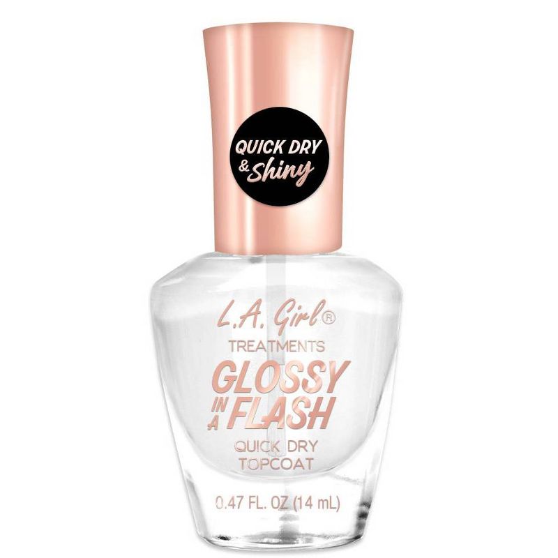 L.A. Girl Glossy in a Flash Quick Dry Top Coat Nail Polish - 0.47 fl oz, 1 of 10
