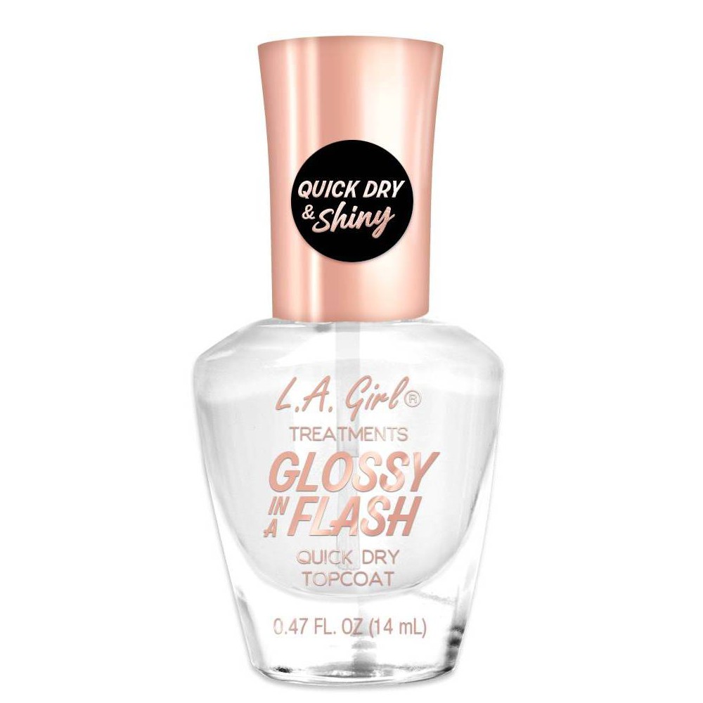 L.A. Girl Glossy in a Flash Quick Dry Top Coat Nail Polish - 0.47 fl oz