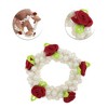 Unique Bargains Grace Arrow Grid Long Pearl Ribbon Hair Elastic Band 1 Pc - 3 of 4