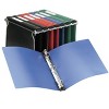 Avery Hanging Storage 3 Ring Binder, 1" Round Rings, 1 Blue Binder (14800) - 4 of 4