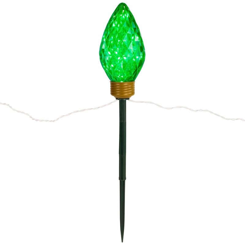 Northlight 3ct LED Lighted Multi-Color C9 Christmas Pathway Marker Lawn Stakes - 3 ft, 5 of 9