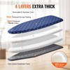 VEVOR Ironing Board with Bottom Storage Tray, Thickened 4 Layers Iron Board with Heat Resistant Cover and 100% Cotton Cover, 10 Adjustable Heights - 4 of 4