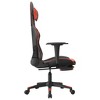 vidaXL Gaming Chair with Footrest Black and Red Faux Leather - 4 of 4