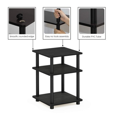 Black Wood Easy Assembly Multipurpose Shelf