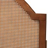 Baxton Studio Madeline Classic and Traditional Ash Walnut Finished Wood Queen Size Headboard with Rattan - 4 of 4