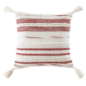 18"x18" Cosmo Square Throw Pillow - Crescent & Starlight - 1 of 4