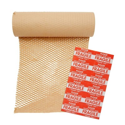 Stockroom Plus Packing Paper and 24 Fragile Stickers for Moving Breakables (12 in x 164 Ft)