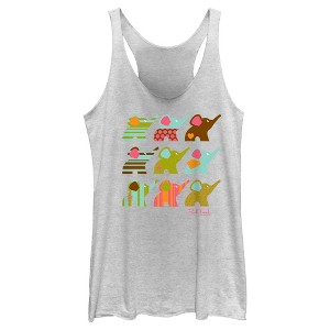 Women's Paul Frank Ellie Line Up Racerback Tank Top - 1 of 4