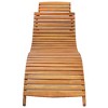vidaXL Patio Sun Lounger with Cushion Solid Acacia Wood - 3 of 4