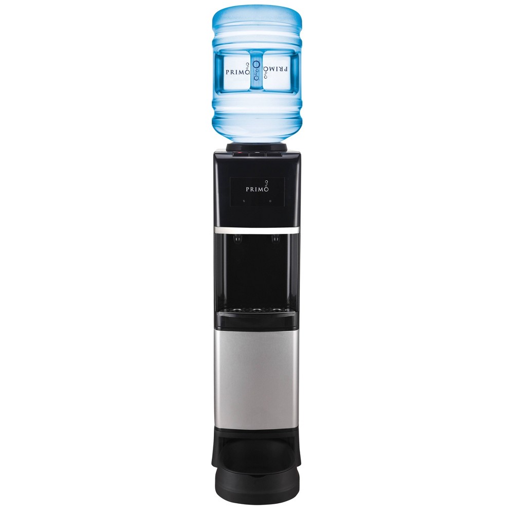Primo Deluxe Freestanding Water Dispenser with Pet Station - Black: 5 Gallon, Hot & Cold, Dog Bowl, Energy Star Certified
