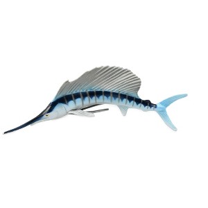Collectible Wildlife Gifts | Fish, Sailfish, Billfish, Museum Quality, Hand Painted, Rubber Fish, Realistic Toy Figure, Model, Gift,   7"  CH335 BB133 - 1 of 4