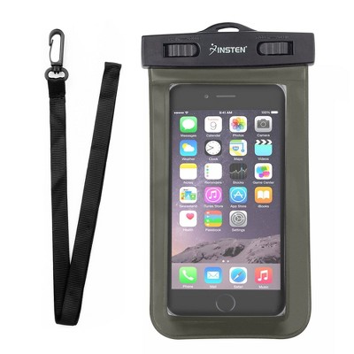 Insten Cell phone Waterproof Case Underwater up to 3 meter Dry Pouch for iPhone 11 Pro Max 8 Plus X XS XR (Locked and sealed Double Protection) Black