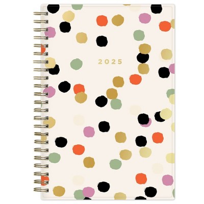 Ashley G for BlueSky 2025 Weekly/Monthly Planner 8.15"x5.91" Wirebound Messy Dots: Small Adult Planner, January-December