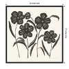 Amanti Art Floral Simplicity I Cream by Danhui Nai Canvas Wall Art Print Framed 22 x 22-in. - 4 of 4