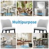 Dining Chairs Set of 2, Upholstered Fabric Side Chairs with Padded Seat and Wood Legs, Modern Dining Room Chairs for Kitchen, Living Room, Restaurant - 4 of 4