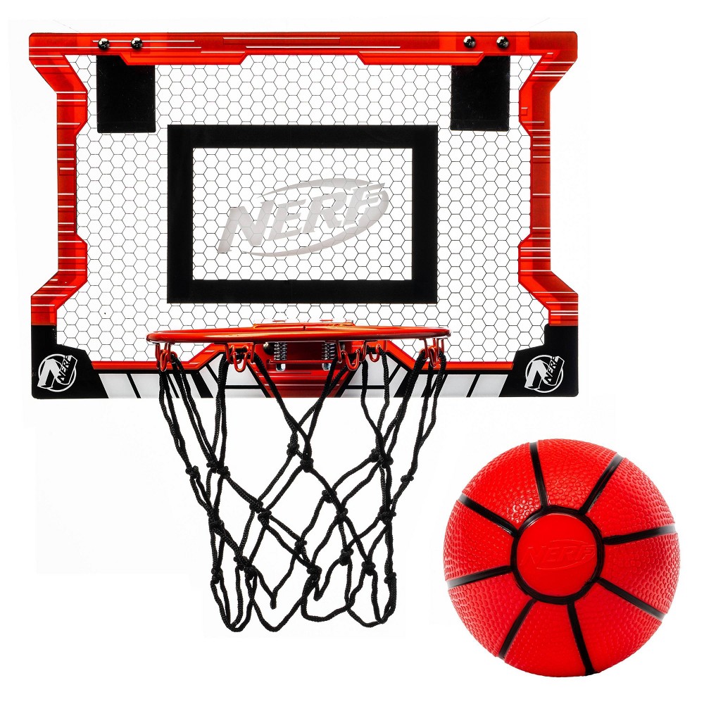 NERF NERF Basketball Pro Mini Hoop Set Over the door Basketball Hoops